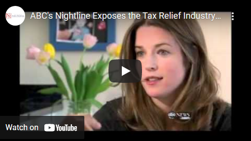 ABC Nightline exposes tax relief industry