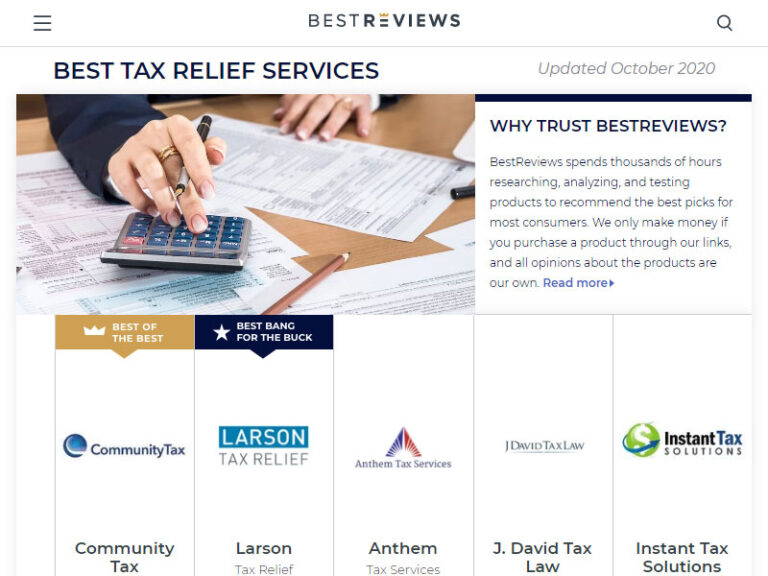 Best Tax Relief Services Companies